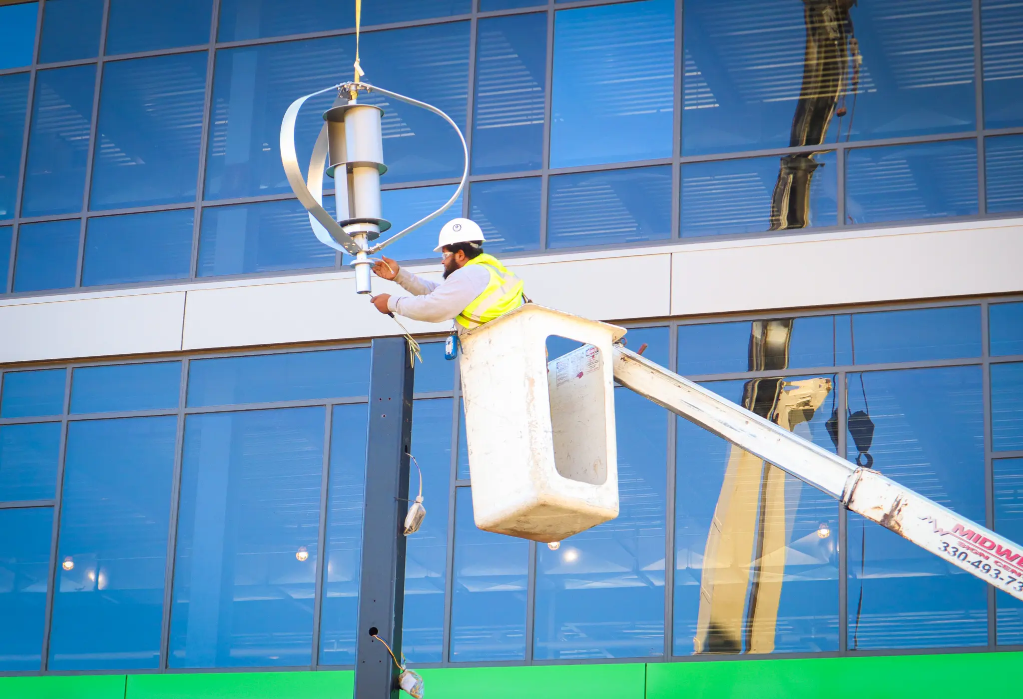 Installing Wind Turbine