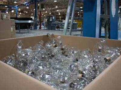 Big box of lightbulbs to be replaced with LEDs