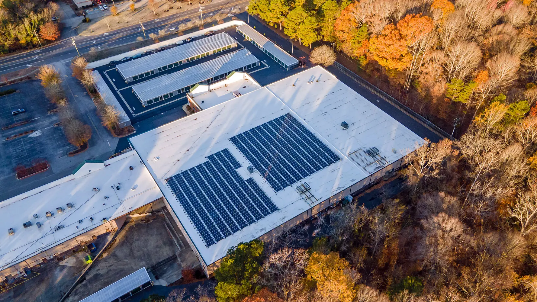 Commercial Solar Installation on Facility Rooftop