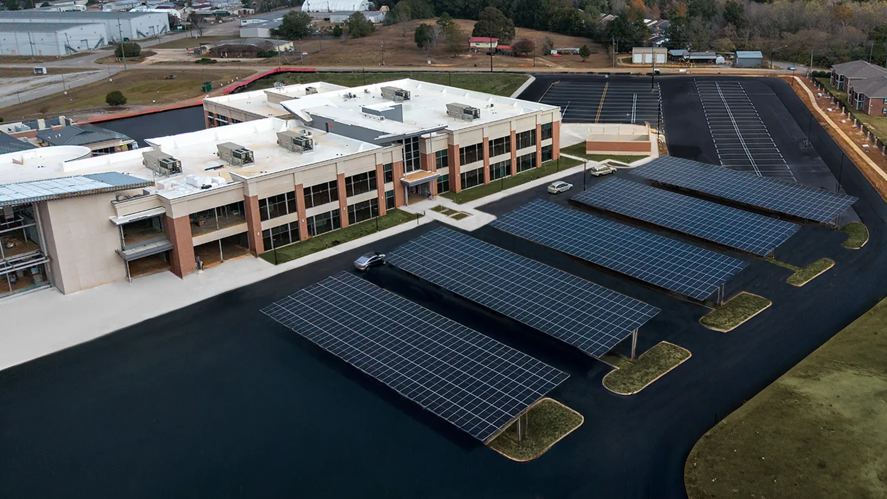 commercial solar panel installation