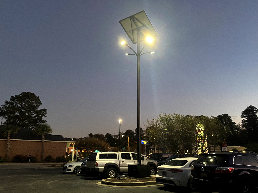 Solar Pole LED Lighting for parking