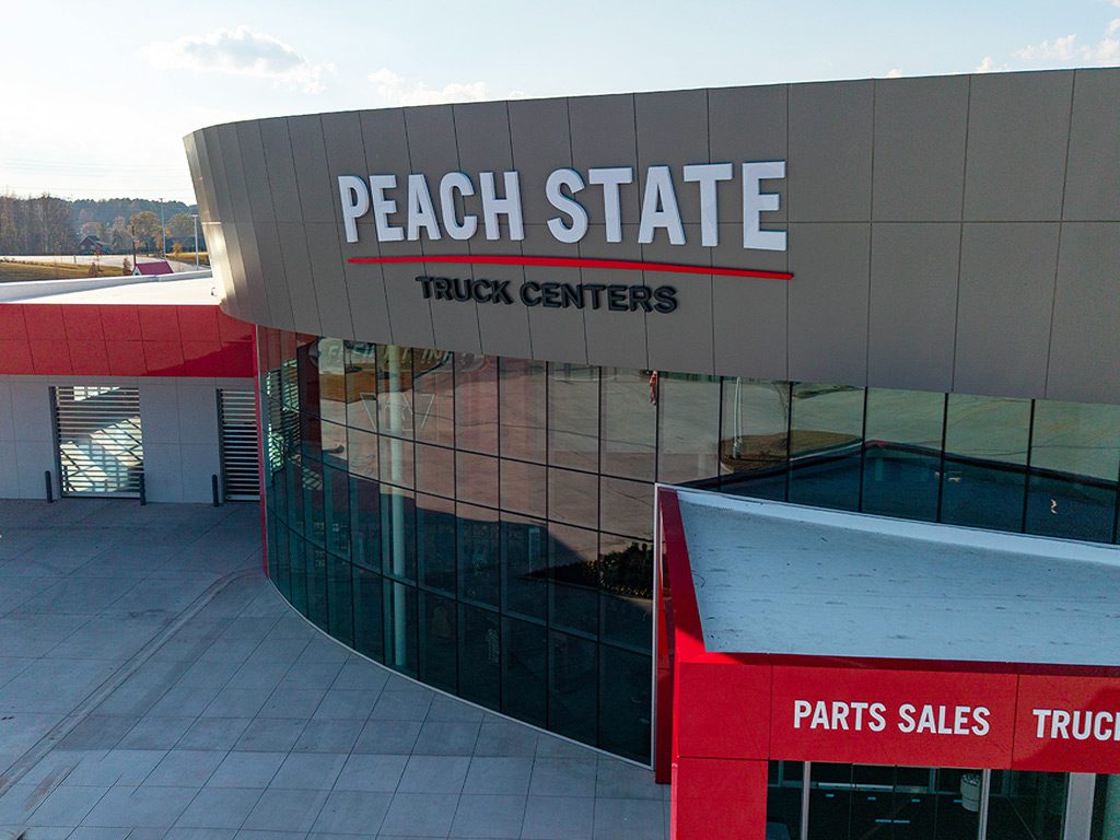 Colite Technologies Solar array on Peach State Truck Center's facility